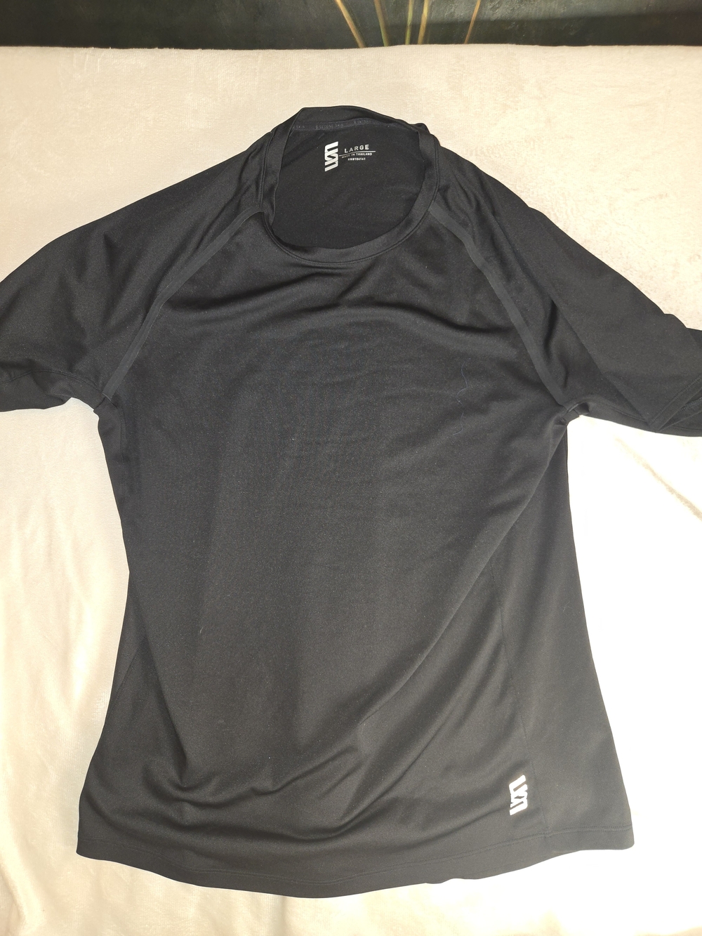 VRST Black Short-Sleeve Athletic Tee with Small Logo